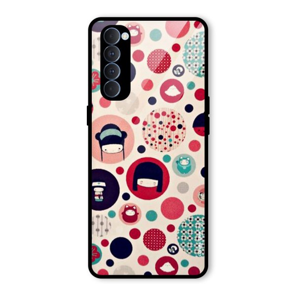 Quirky Glass Back Case for Oppo Reno4 Pro