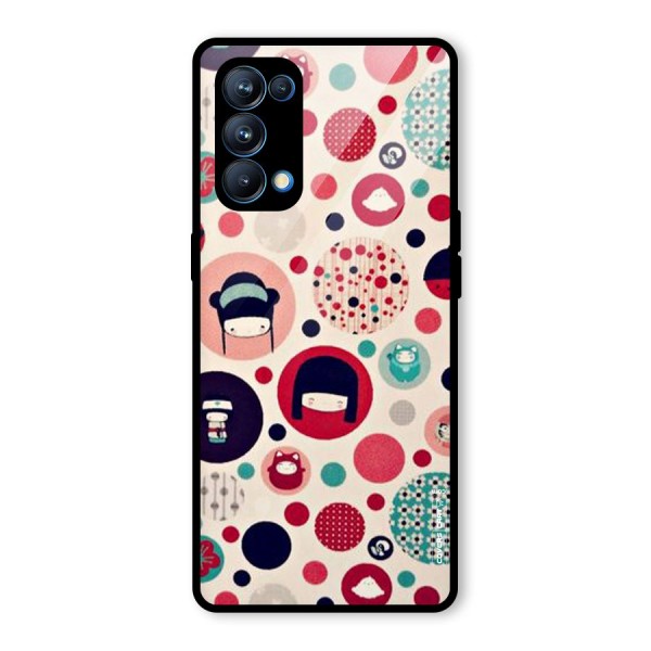 Quirky Glass Back Case for Oppo Reno5 Pro 5G