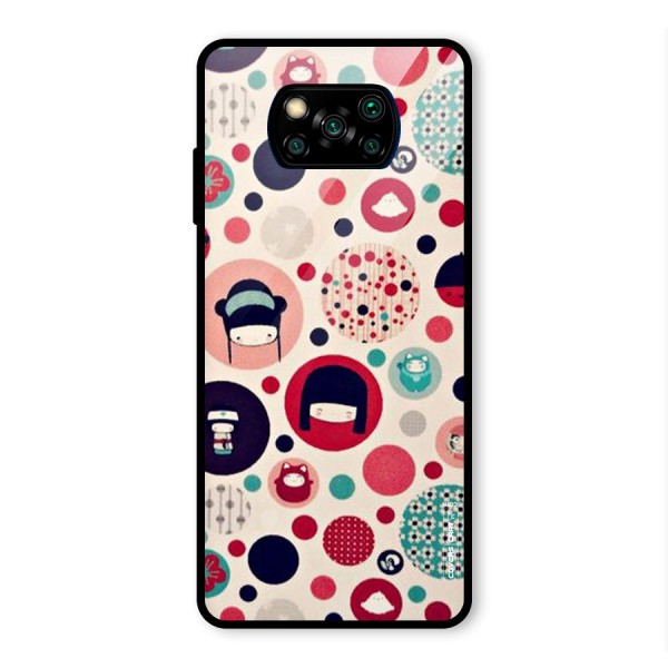 Quirky Glass Back Case for Poco X3 Pro