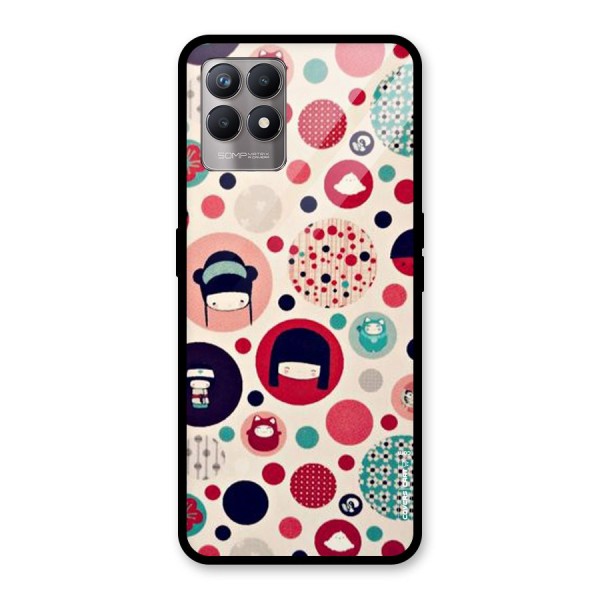 Quirky Glass Back Case for Realme 8i