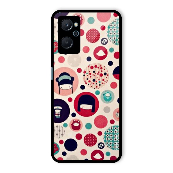 Quirky Glass Back Case for Realme 9i