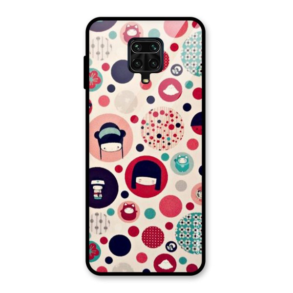 Quirky Glass Back Case for Redmi Note 9 Pro