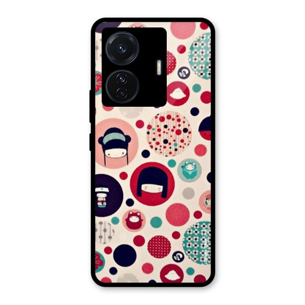 Quirky Glass Back Case for Vivo T1 Pro