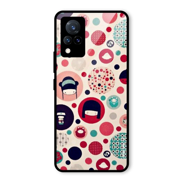 Quirky Glass Back Case for Vivo V21 5G