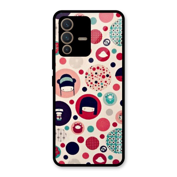 Quirky Glass Back Case for Vivo V23 5G