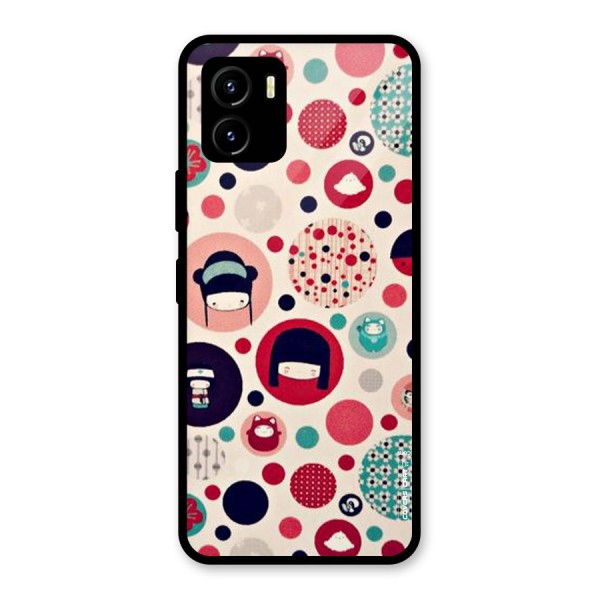 Quirky Glass Back Case for Vivo Y15s