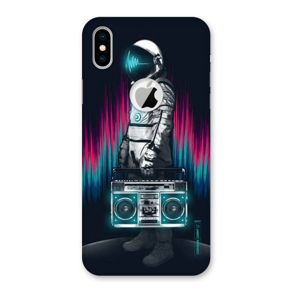 Radio Man Back Case for iPhone XS Logo Cut