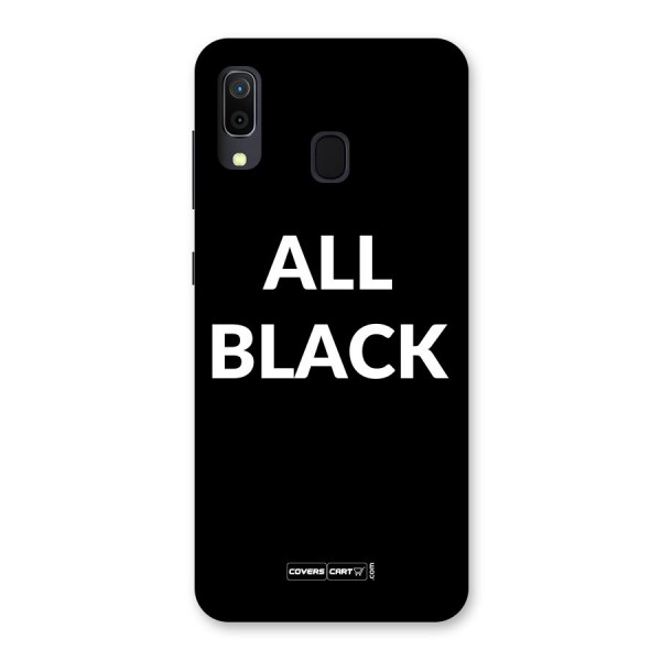 Raftaar All Black Back Case for Galaxy A20