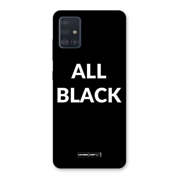 Raftaar All Black Back Case for Galaxy A51