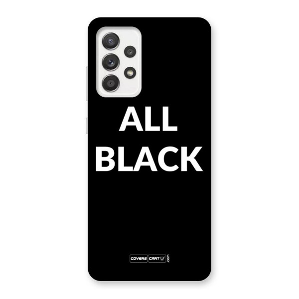 Raftaar All Black Back Case for Galaxy A52