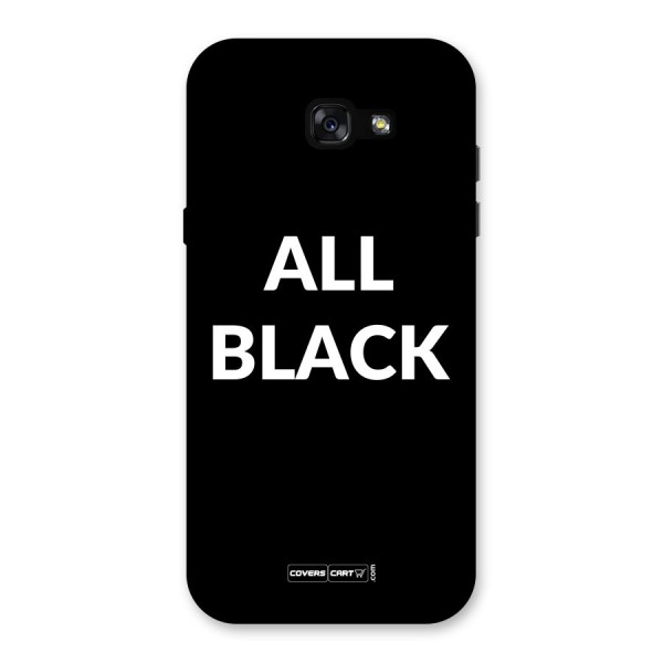 Raftaar All Black Back Case for Galaxy A7 (2017)