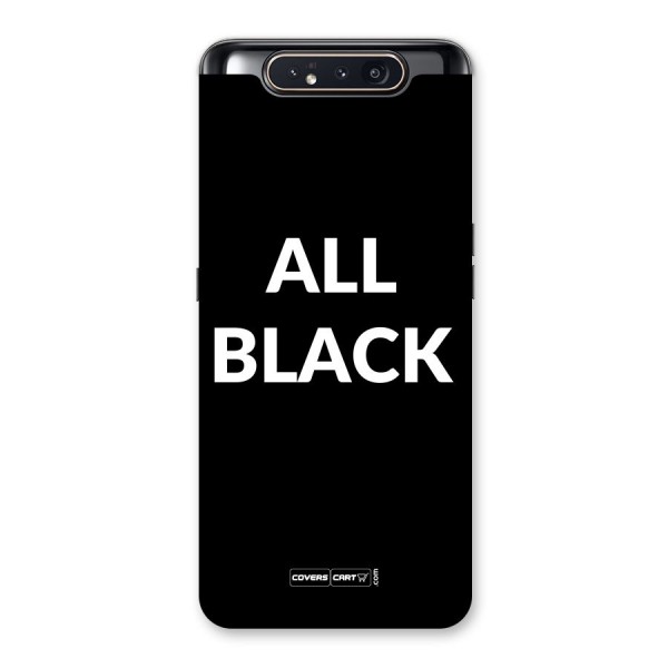 Raftaar All Black Back Case for Galaxy A80