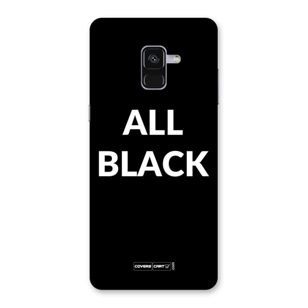 Raftaar All Black Back Case for Galaxy A8 Plus