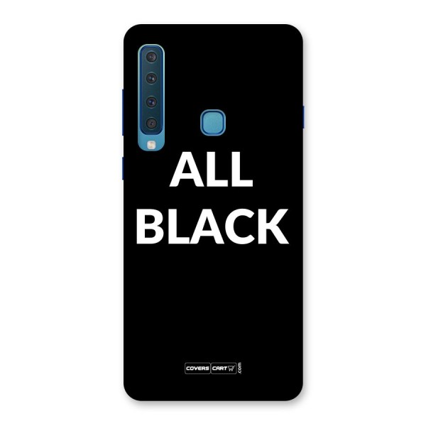 Raftaar All Black Back Case for Galaxy A9 (2018)