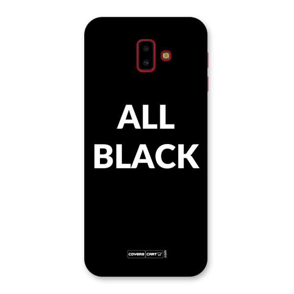 Raftaar All Black Back Case for Galaxy J6 Plus