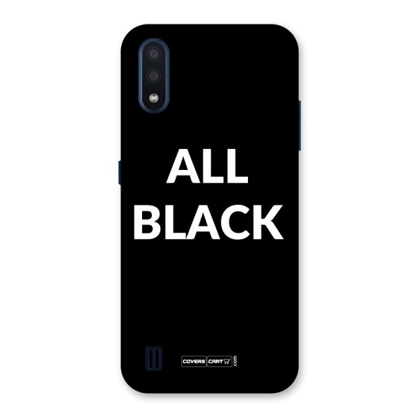 Raftaar All Black Back Case for Galaxy M01