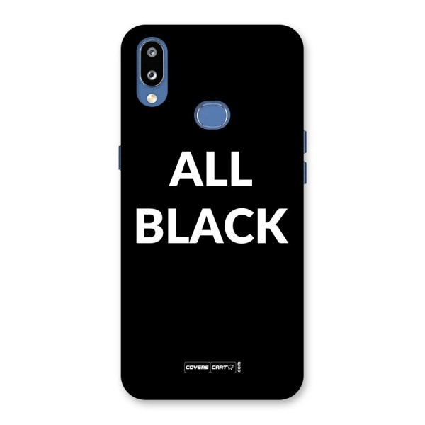 Raftaar All Black Back Case for Galaxy M01s