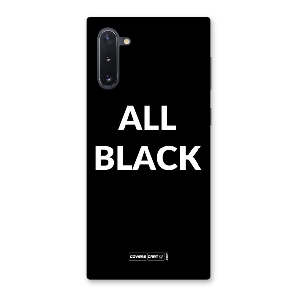 Raftaar All Black Back Case for Galaxy Note 10