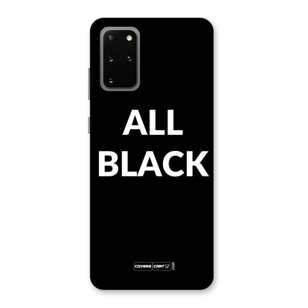 Raftaar All Black Back Case for Galaxy S20 Plus