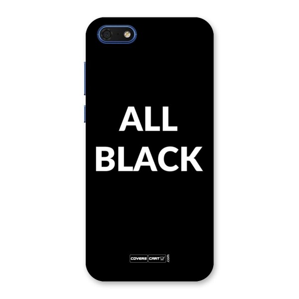 Raftaar All Black Back Case for Honor 7s