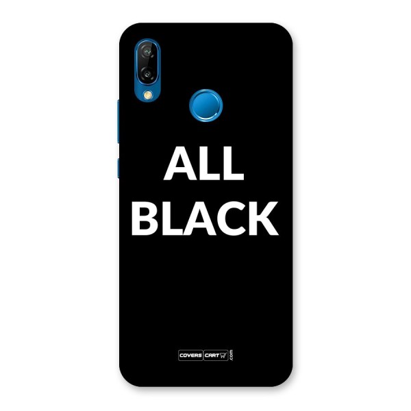 Raftaar All Black Back Case for Huawei P20 Lite