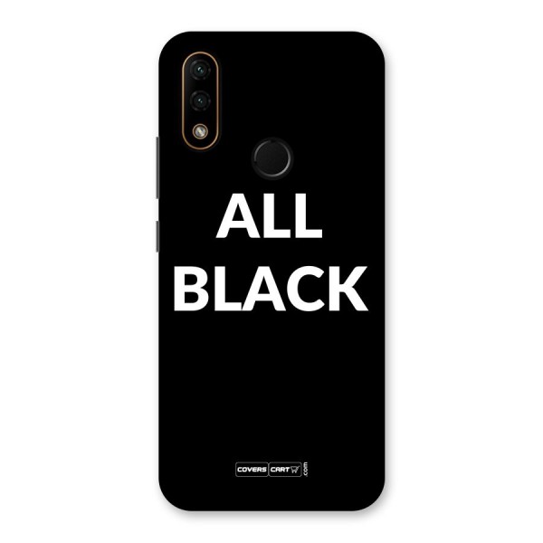 Raftaar All Black Back Case for Lenovo A6 Note