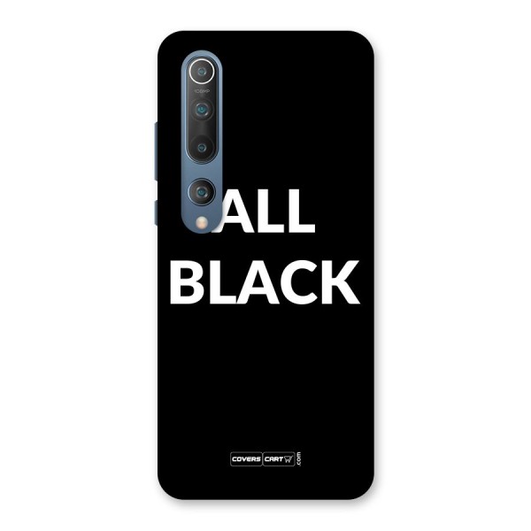 Raftaar All Black Back Case for Mi 10