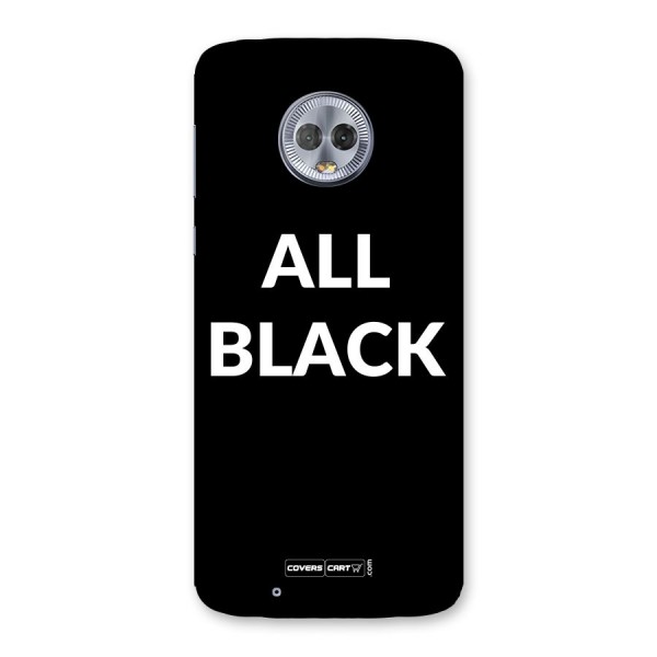 Raftaar All Black Back Case for Moto G6