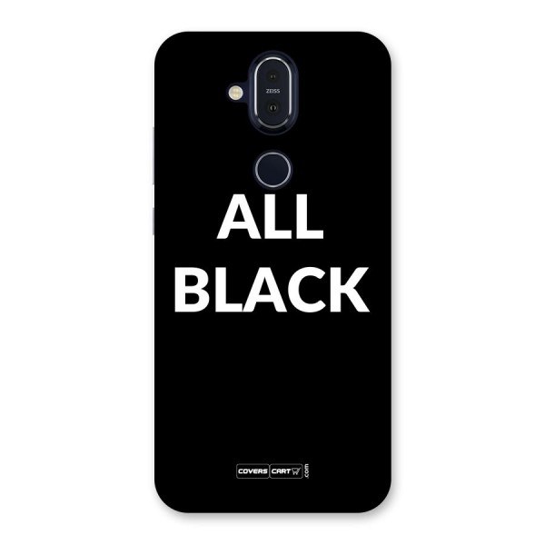 Raftaar All Black Back Case for Nokia 8.1