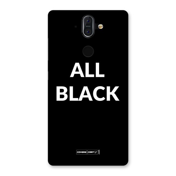 Raftaar All Black Back Case for Nokia 8 Sirocco