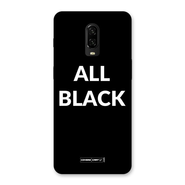 Raftaar All Black Back Case for OnePlus 6T