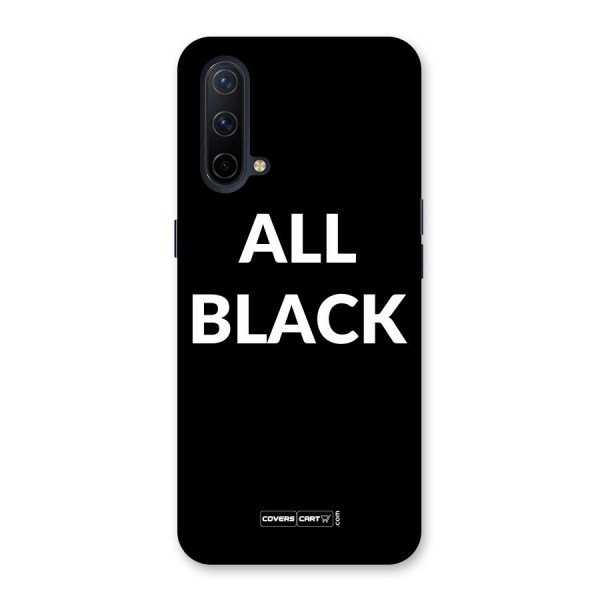 Raftaar All Black Back Case for OnePlus Nord CE 5G