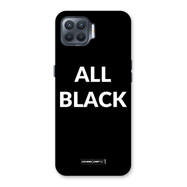 Raftaar All Black Back Case for Oppo F17 Pro