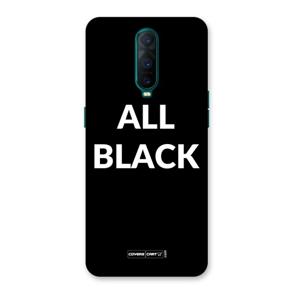 Raftaar All Black Back Case for Oppo R17 Pro