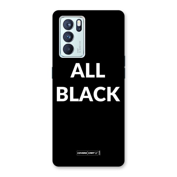 Raftaar All Black Back Case for Oppo Reno6 Pro 5G
