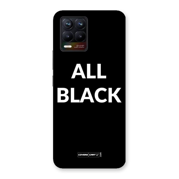 Raftaar All Black Back Case for Realme 8