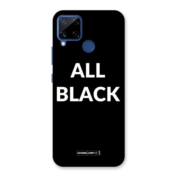 Raftaar All Black Back Case for Realme C12