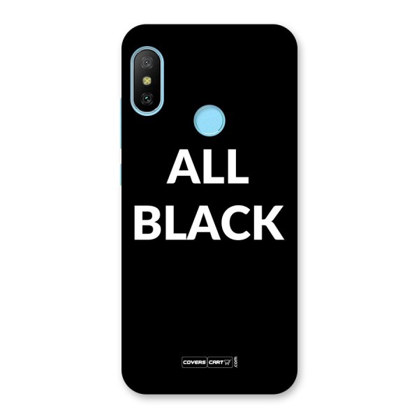 Raftaar All Black Back Case for Redmi 6 Pro