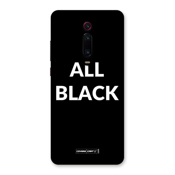 Raftaar All Black Back Case for Redmi K20 Pro