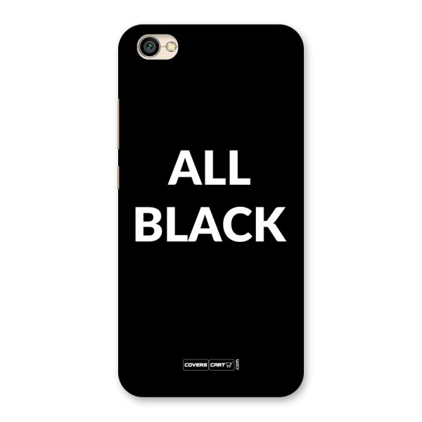 Raftaar All Black Back Case for Redmi Y1 Lite