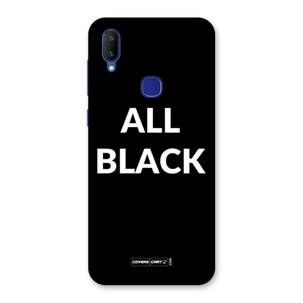 Raftaar All Black Back Case for Vivo V11