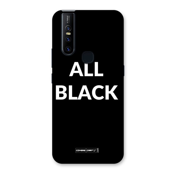 Raftaar All Black Back Case for Vivo V15