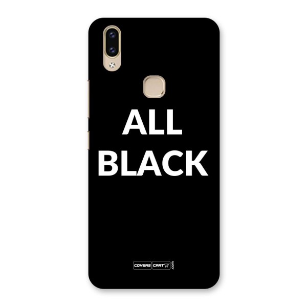 Raftaar All Black Back Case for Vivo V9