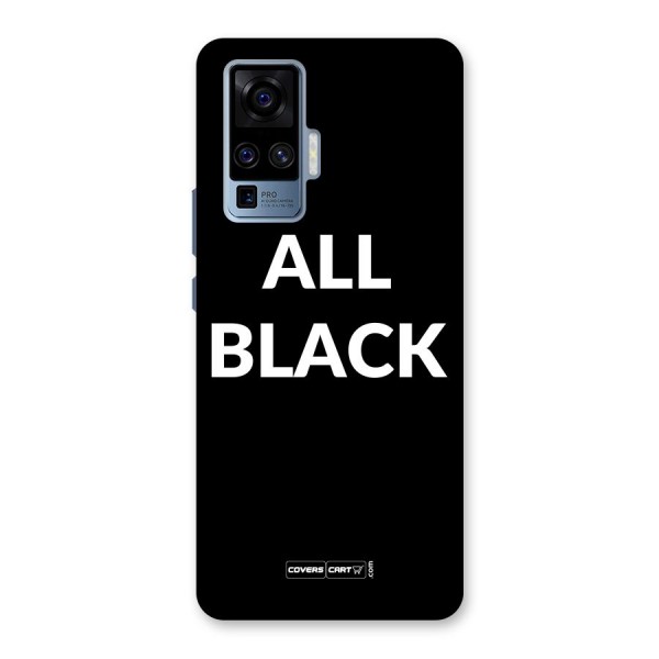 Raftaar All Black Back Case for Vivo X50 Pro