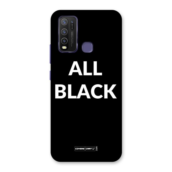 Raftaar All Black Back Case for Vivo Y30