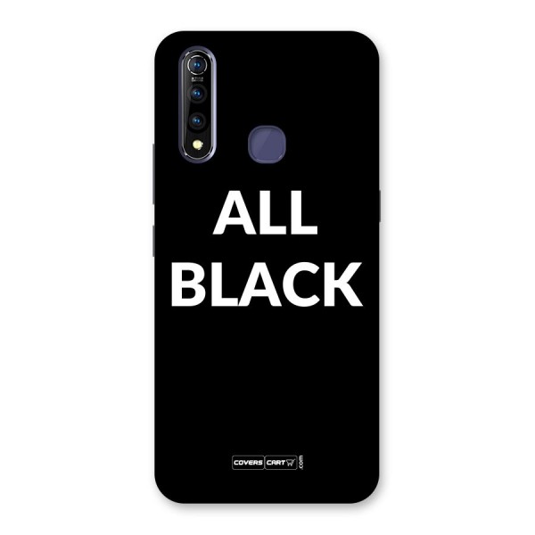 Raftaar All Black Back Case for Vivo Z1 Pro