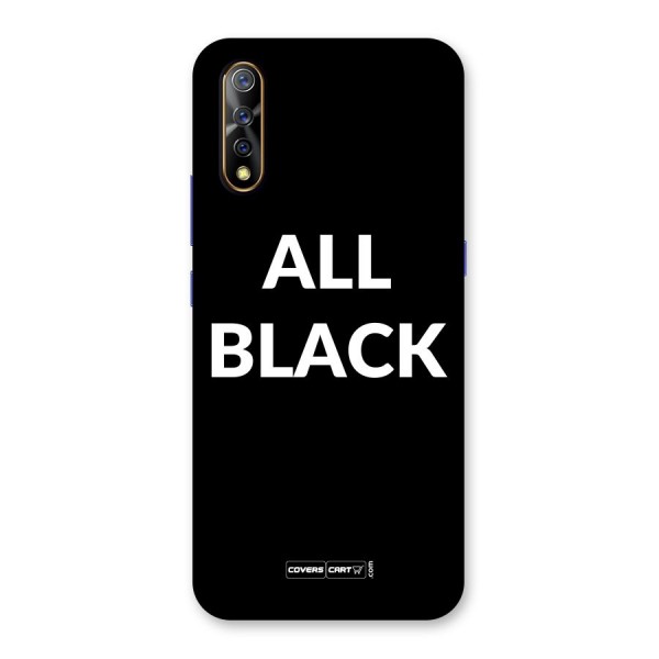 Raftaar All Black Back Case for Vivo Z1x