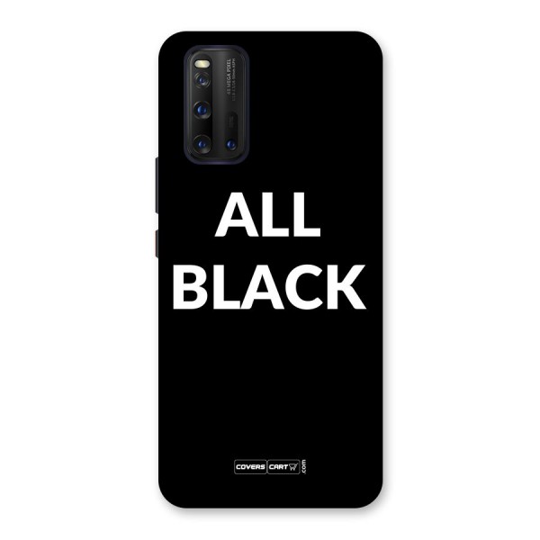 Raftaar All Black Back Case for Vivo iQOO 3