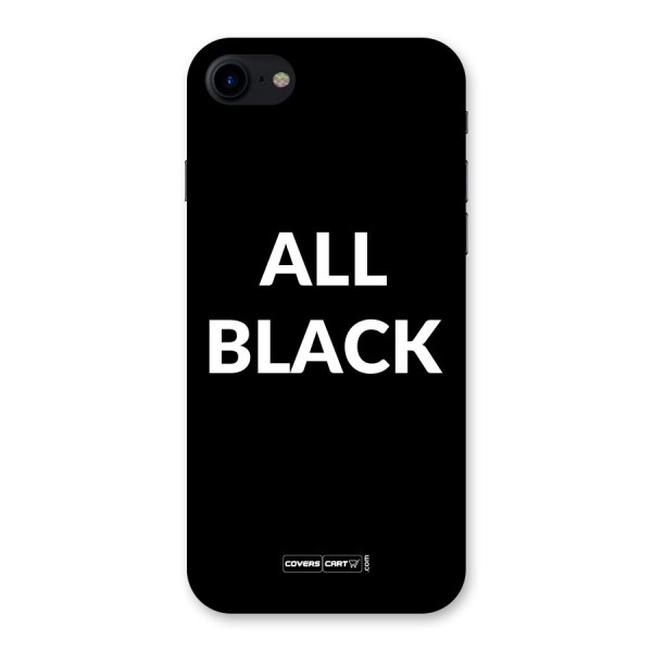 Raftaar All Black Back Case for iPhone SE 2020