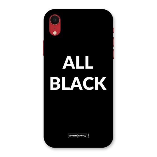 Raftaar All Black Back Case for iPhone XR